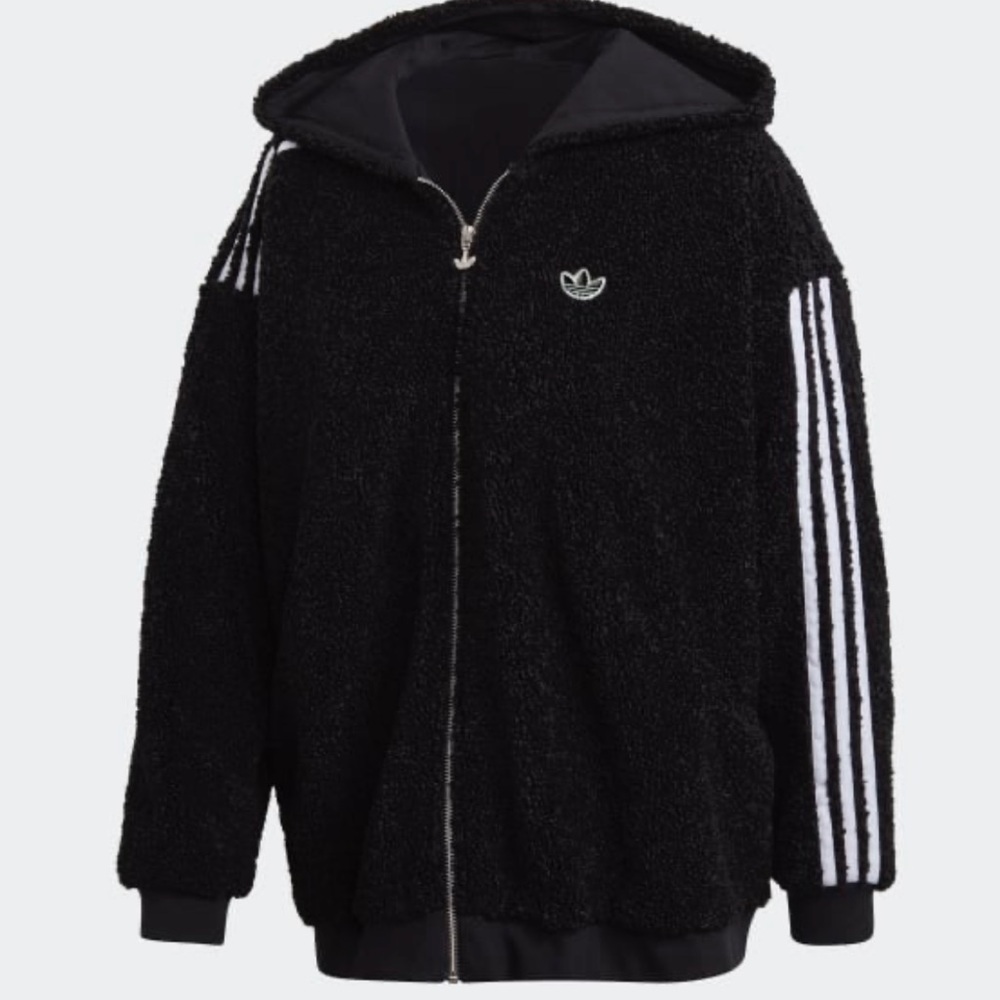 New Adidas Oversized Full Zip Hoodie Jacket